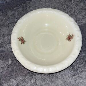 Vintage Athena VR OIL Roses California Pottery Large Bowl for Pitcher 9”